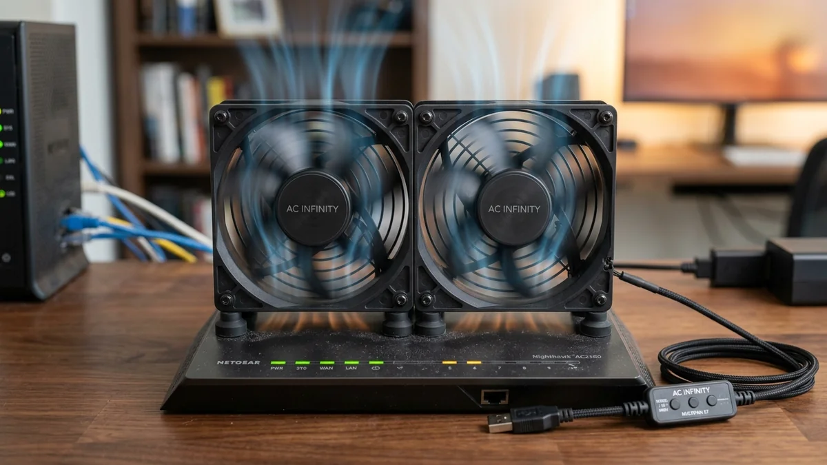 AC Infinity MULTIFAN S7 Review: Dual 120mm USB Cooling Fans for Routers & Racks