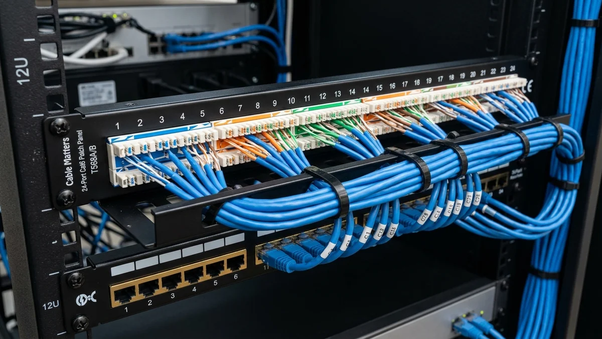 Cable Matters 24-Port Cat6 Patch Panel Review: 1U Rackmount Termination Tested