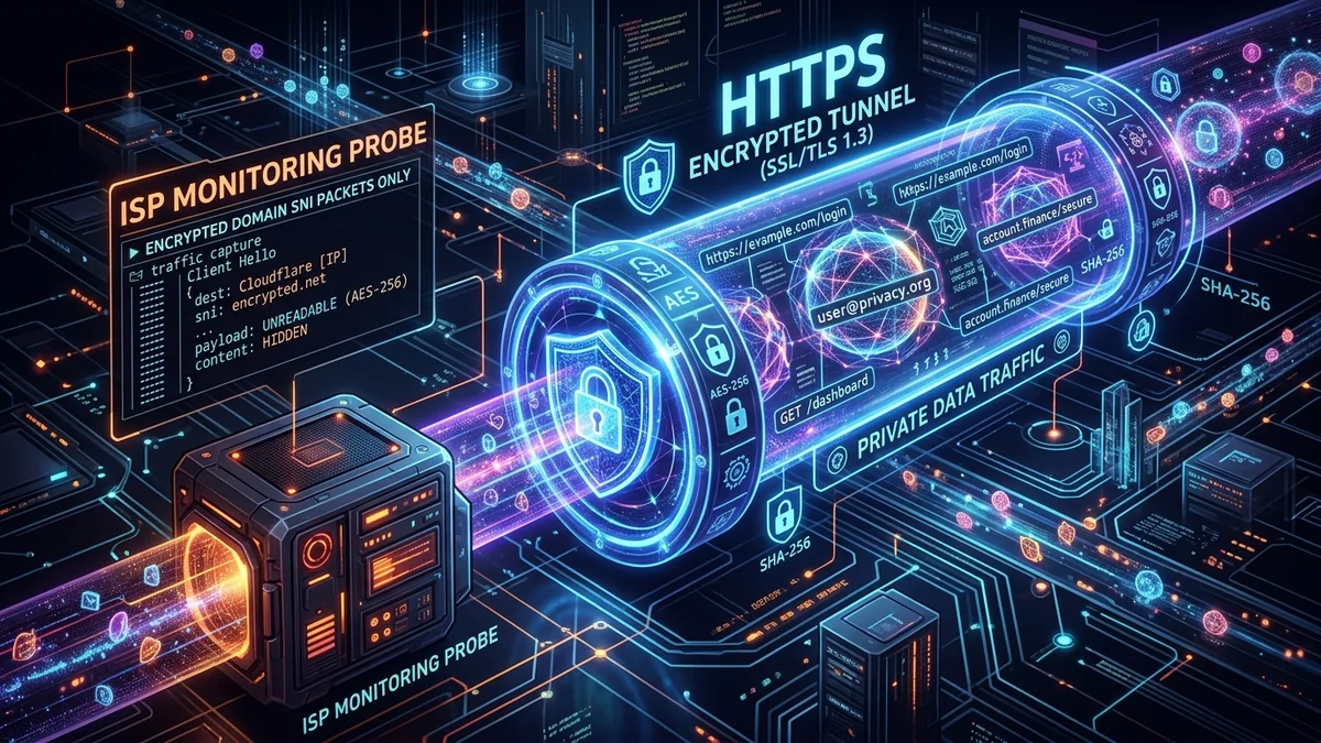 Can Your ISP See Your Search History with HTTPS? (The SNI & DNS Reality)
