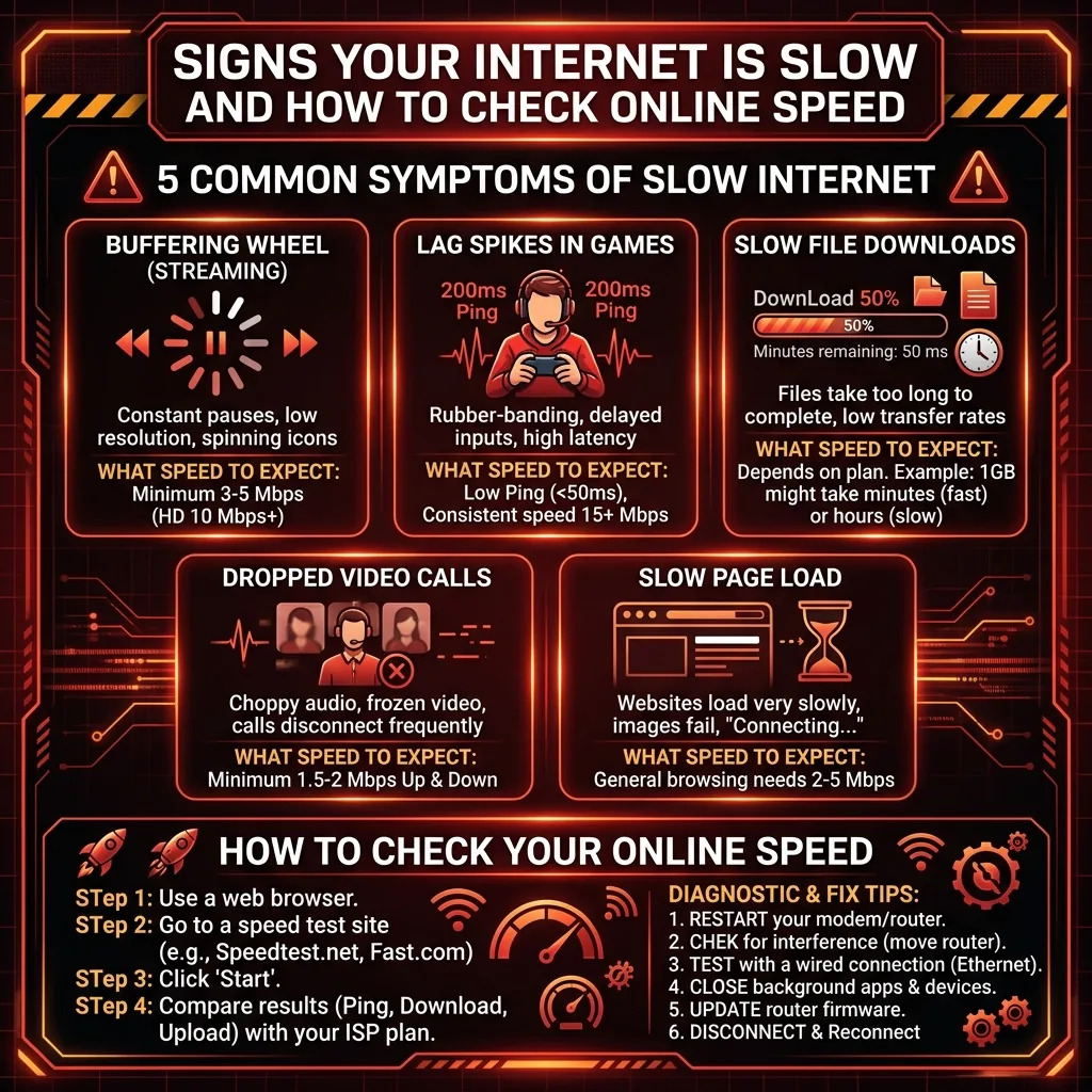 Check Online Speed 2026: A Symptom-Based Guide
