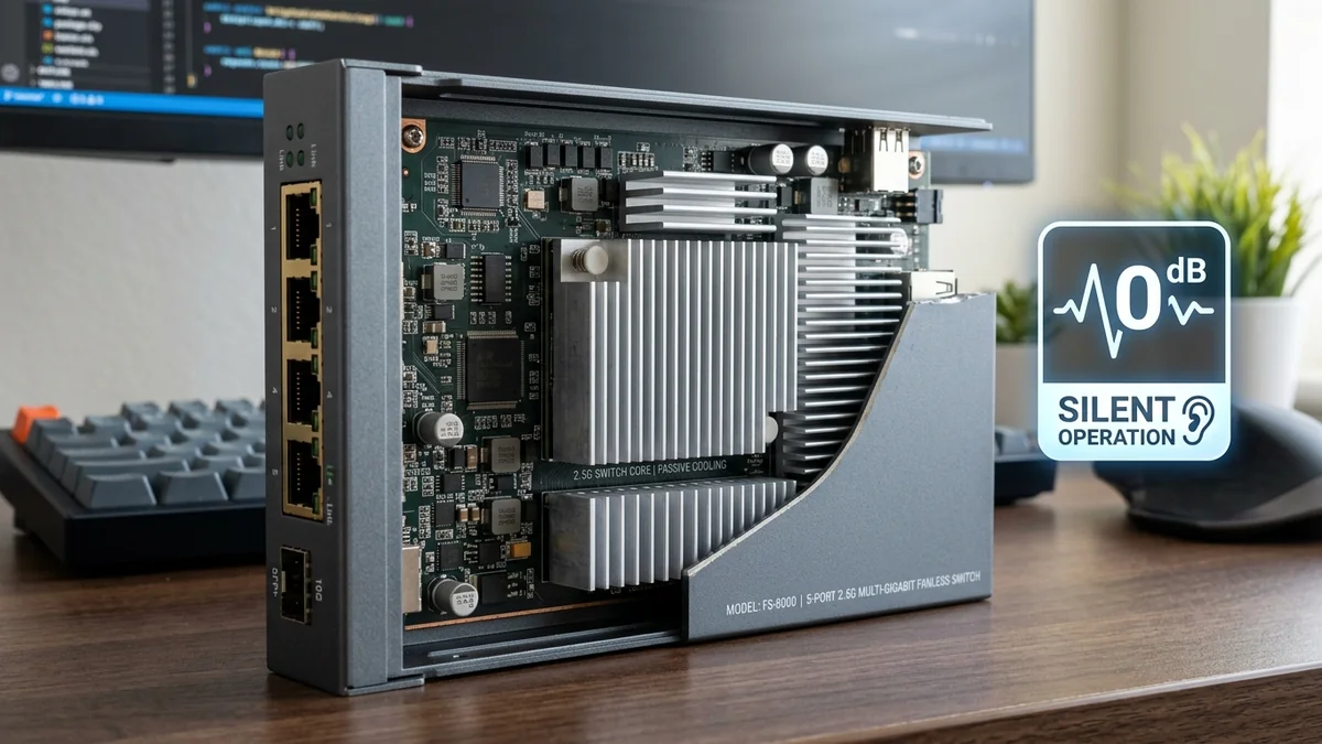 Fanless & Silent Multi-Gigabit Switches: The Complete 0dB Home Lab Guide