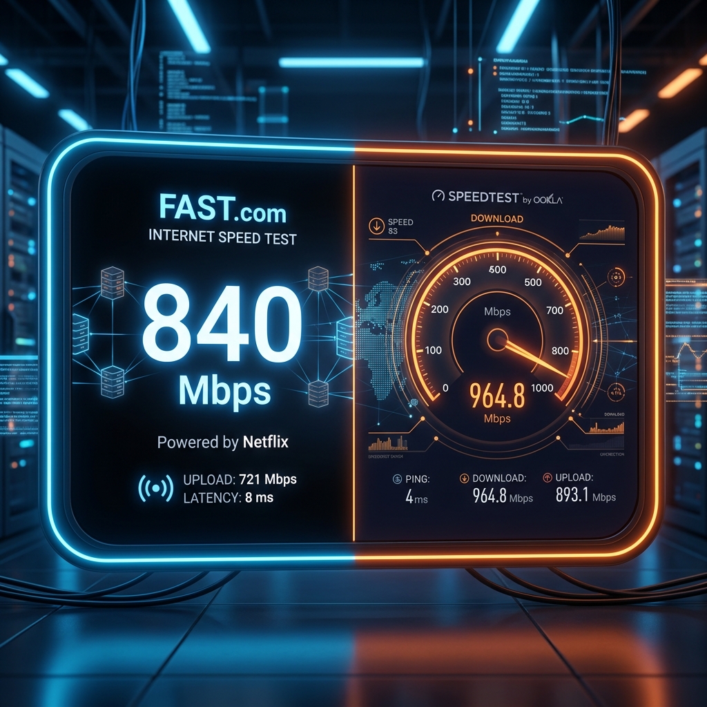 Fast.com vs Speedtest.net 2026: Why Netflix's Speed Tester Gives Completely Different Results Than Ookla