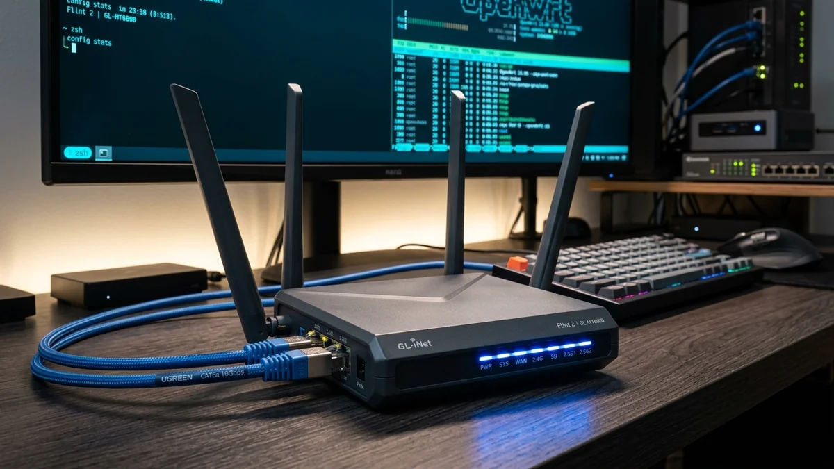 GL.iNet Flint 2 (GL-MT6000) Review: The $139 Bufferbloat Killer with Native CAKE SQM