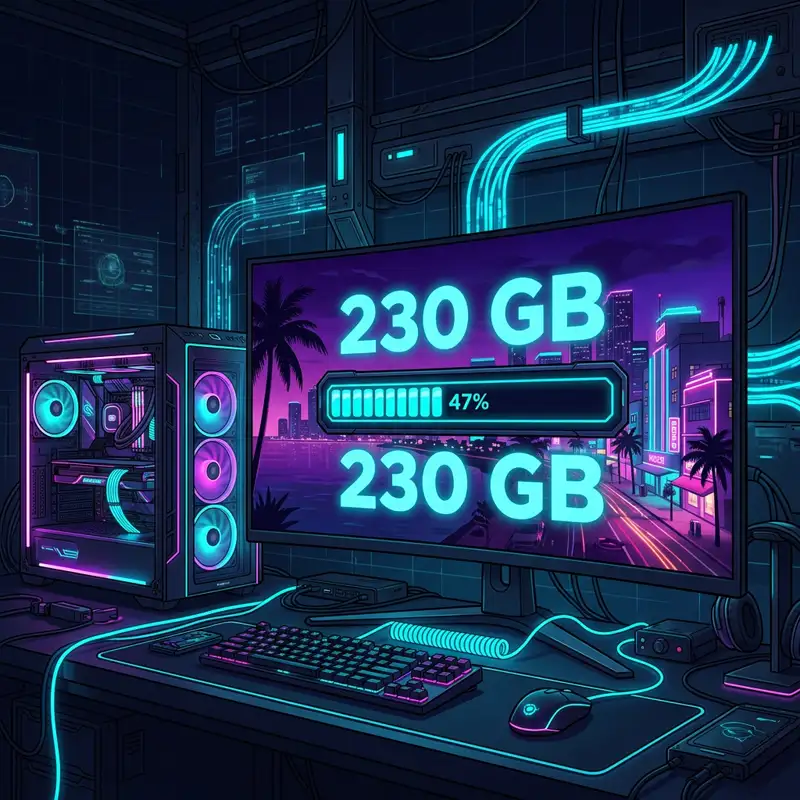 GTA VI PC Download: How Long Will 200+ GB Take on Your Internet Speed?