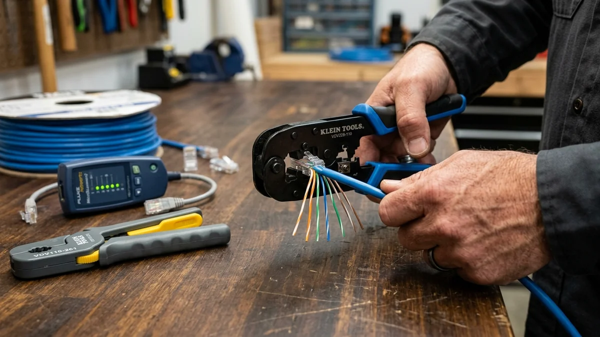 How to Crimp an RJ45 Cat6 Ethernet Cable (Step-by-Step with T568B Diagram)