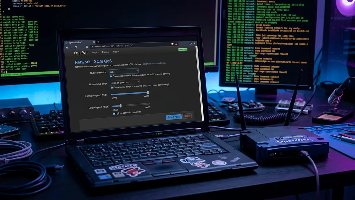 How to Set Up SQM QoS on OpenWrt Router (The Ultimate CAKE Guide)