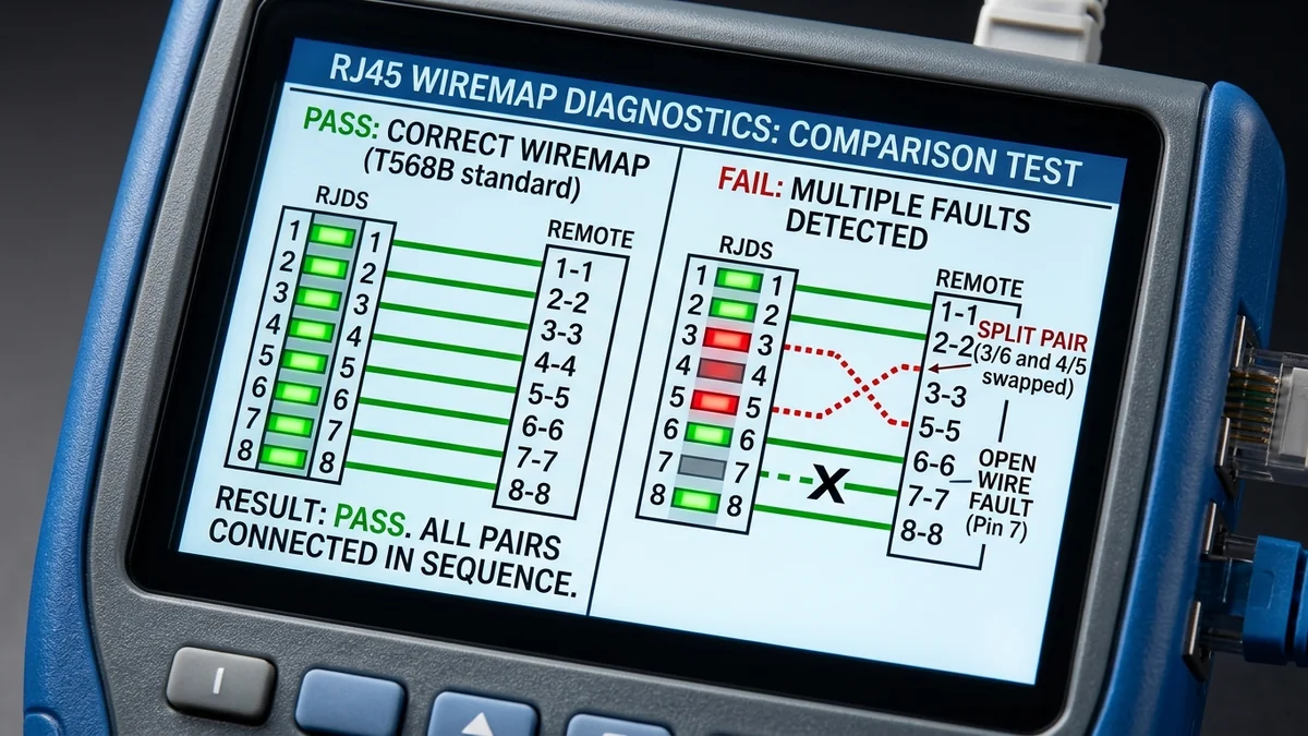 How to Test Ethernet Cable Continuity & Wiremap: Diagnosing Opens, Shorts & Splits