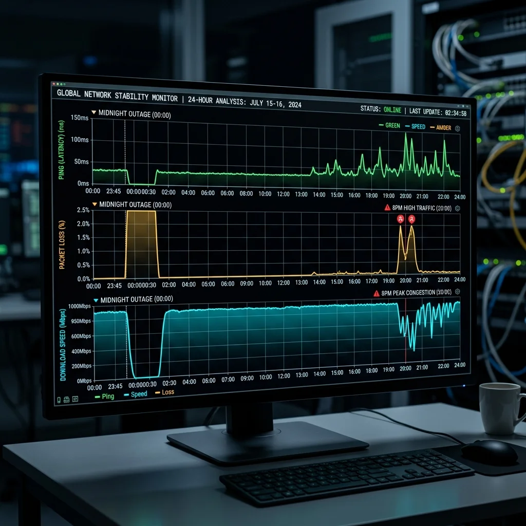 How to Monitor Your Internet Stability for 24 Hours Using Free Tools