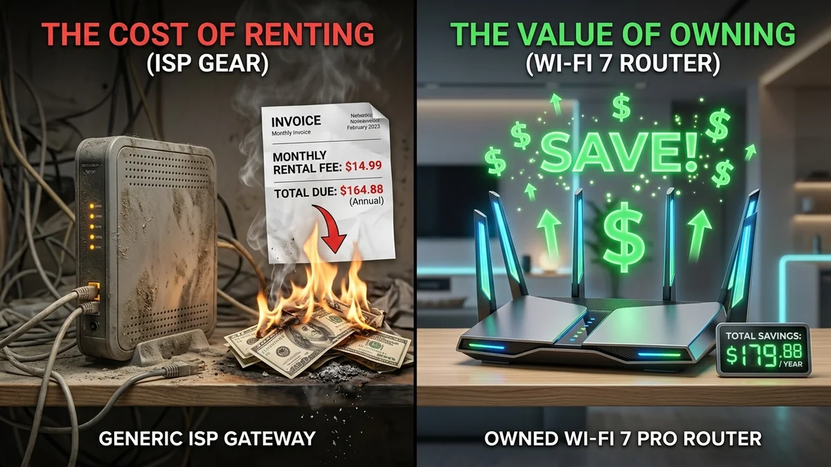 Is Renting a Router from Your ISP a Scam? (The $180/Year Math)