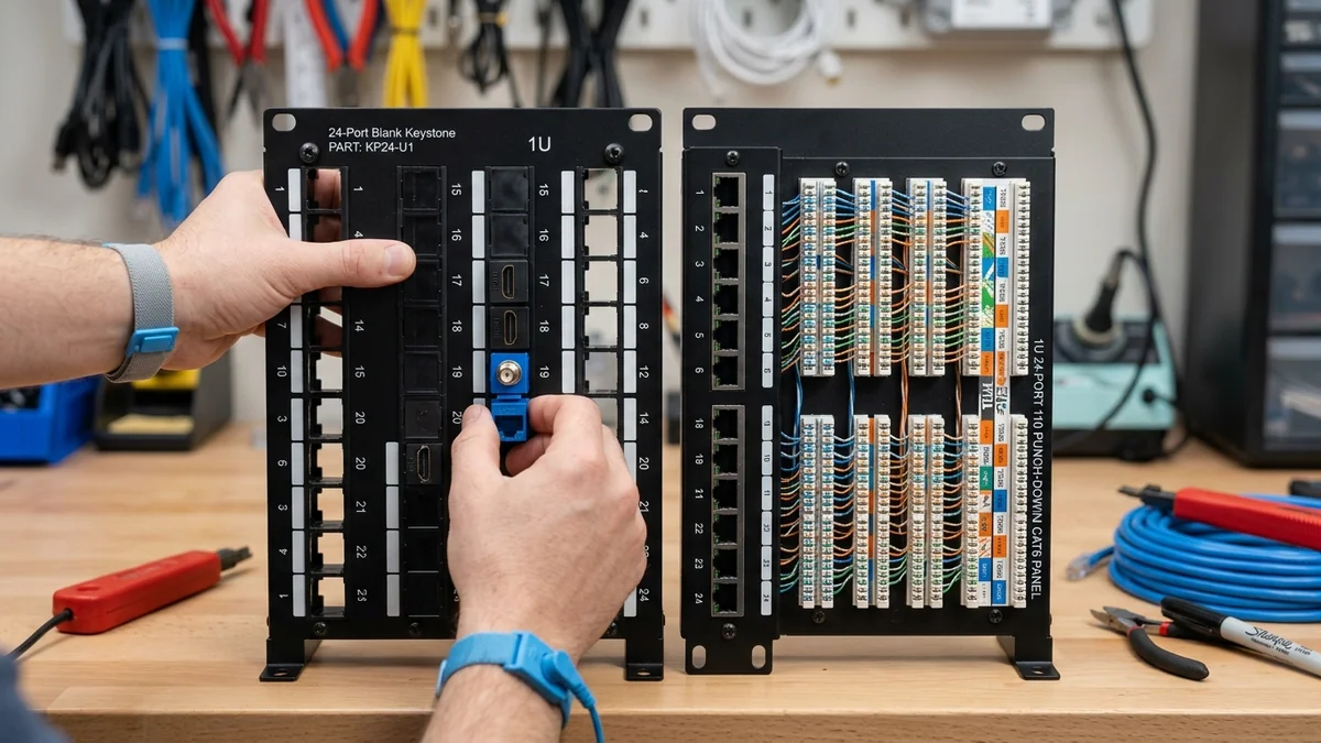 Blank Keystone Patch Panel vs Traditional 110 Punch-Down: Which is Better?