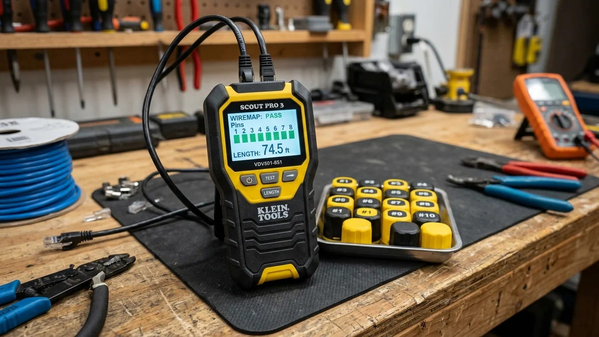 Klein Tools Scout Pro 3 Cable Tester Review (VDV501-851): Professional TDR Benchmarked