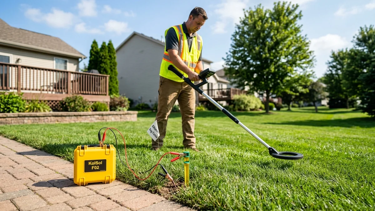 KolSol F02 Underground Wire Locator Review: Trace Buried Ethernet & Pet Fences
