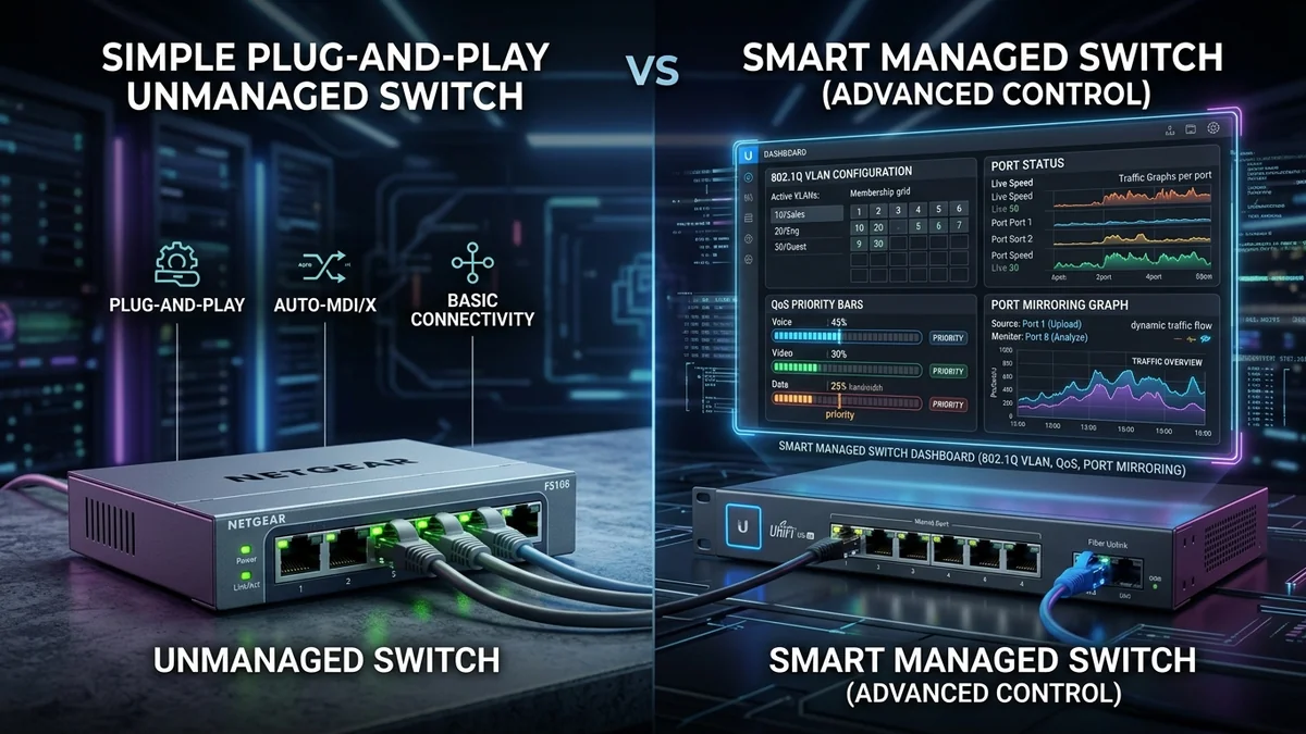 Managed vs Unmanaged Network Switch: Which One Do You Actually Need?