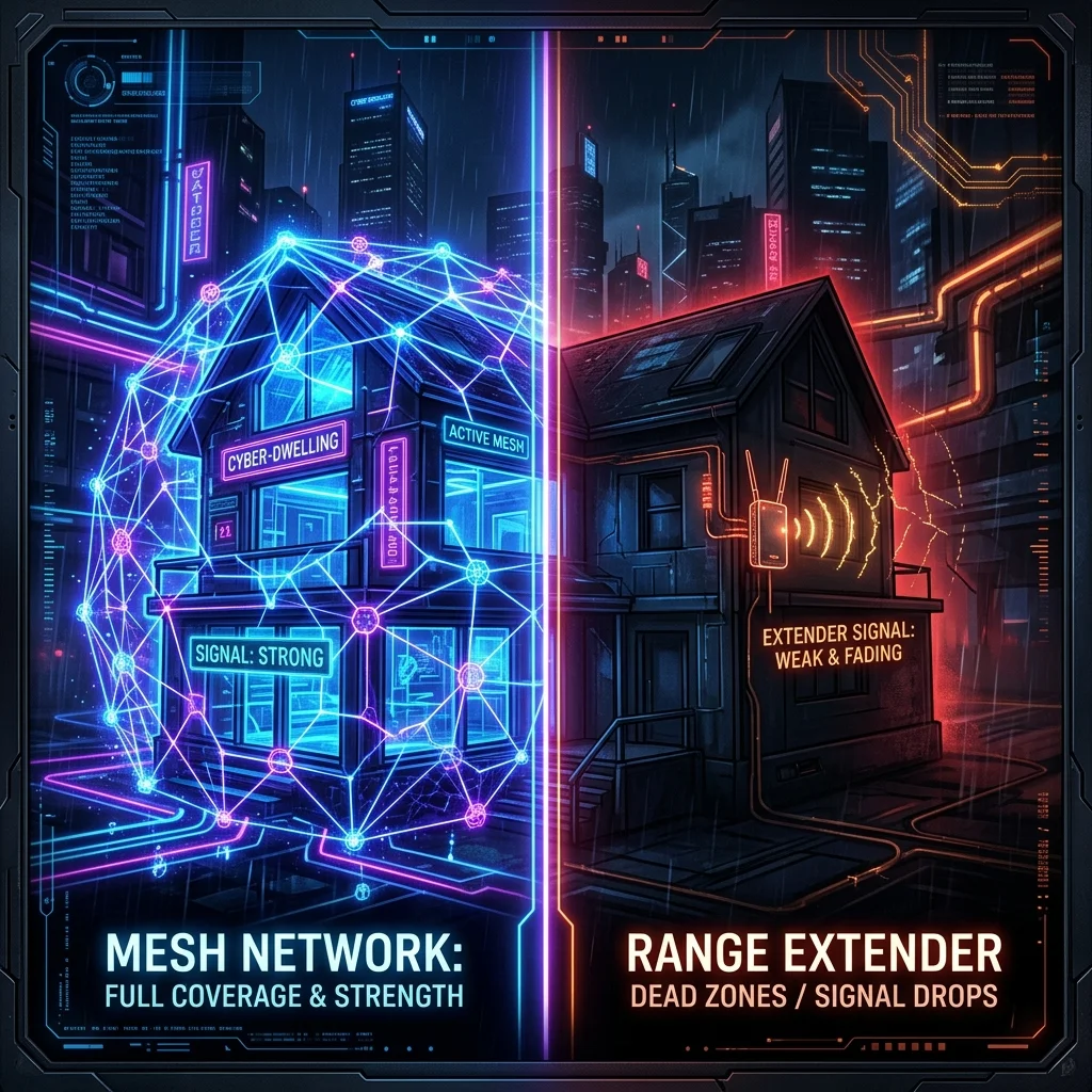 Mesh Network vs Range Extender: The Speed Test Data Might Surprise You