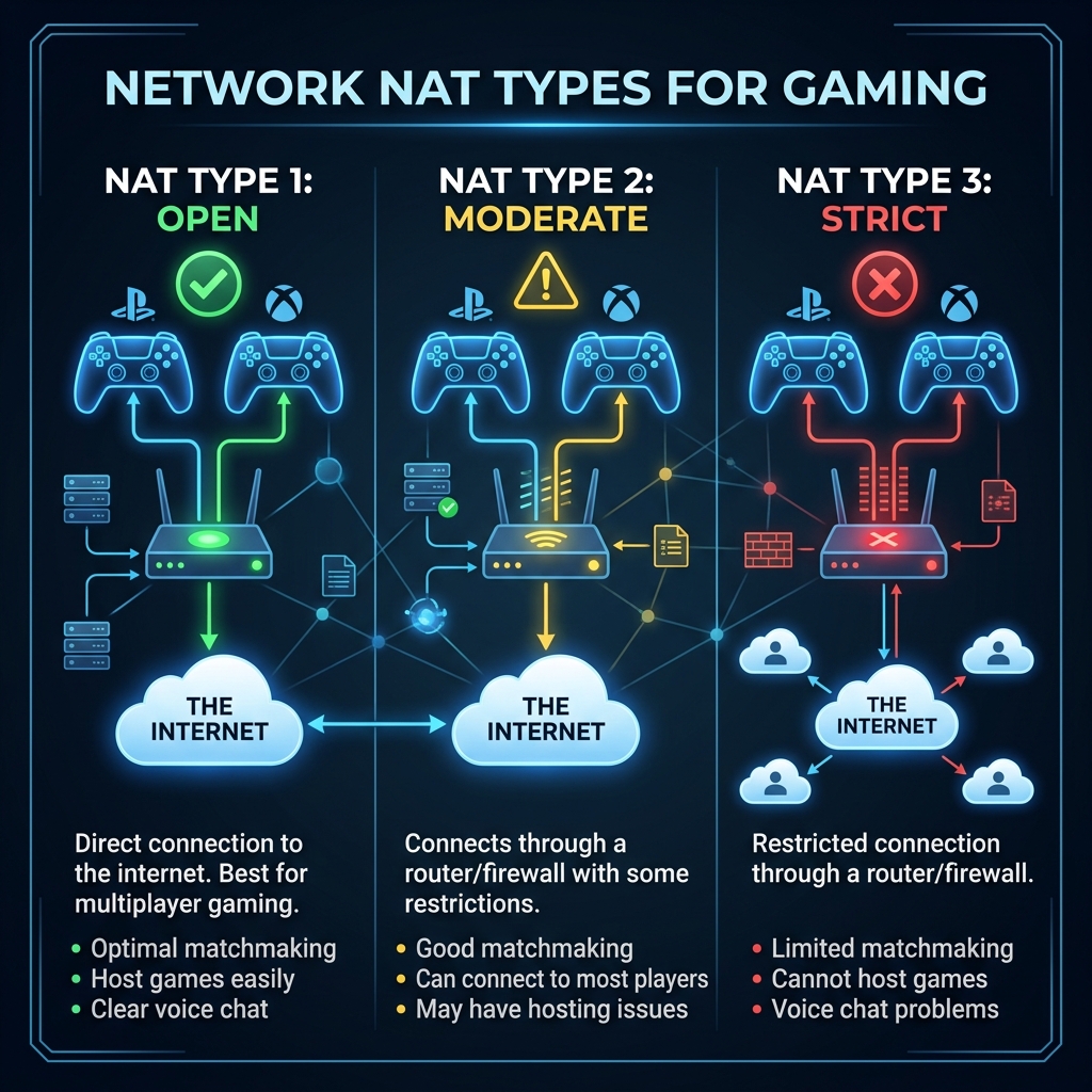 NAT Types Explained: Open, Moderate, Strict