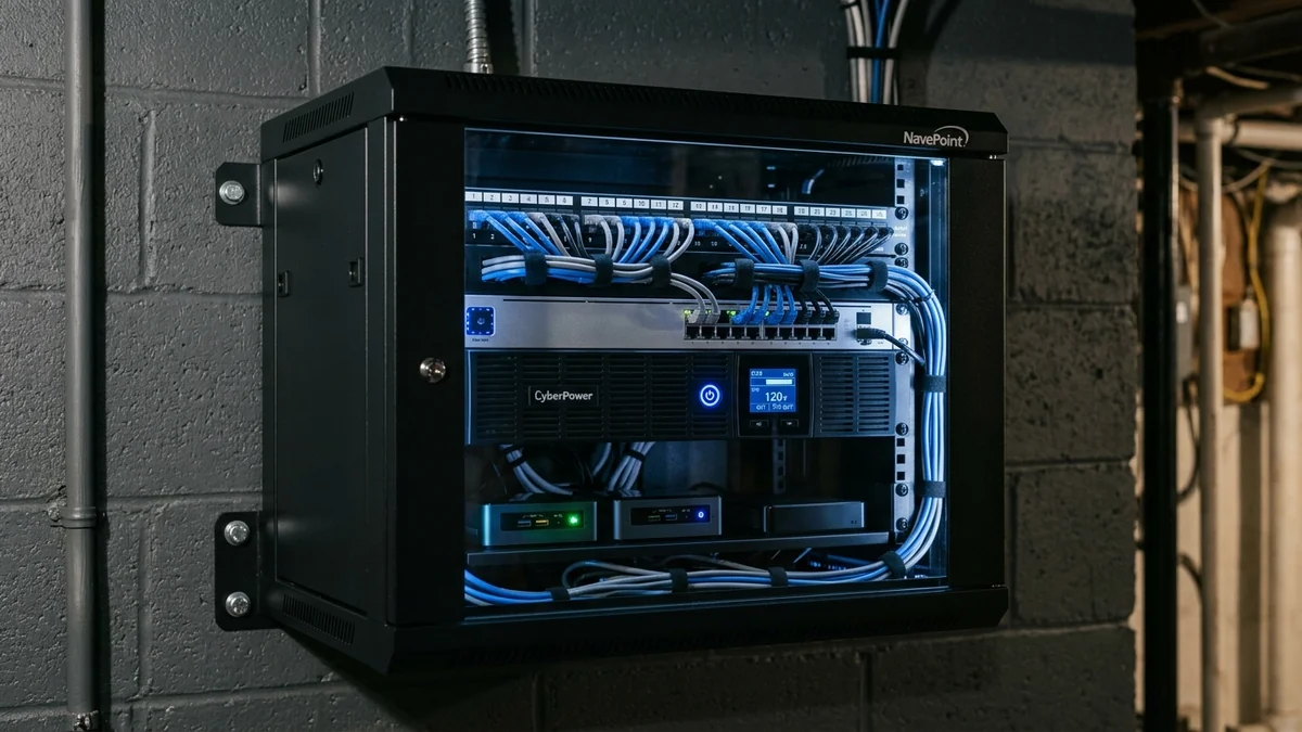 NavePoint 9U Wall Mount Server Rack Cabinet Review: Heavy-Duty Homelab Build Tested