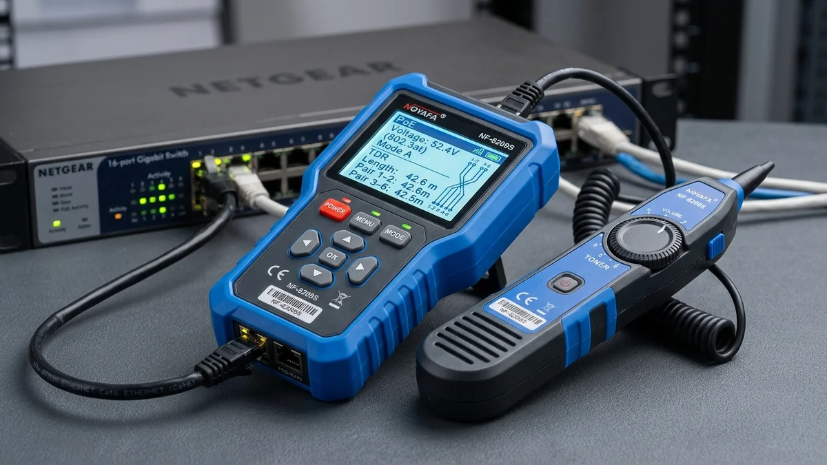 Noyafa NF-8209S Advanced Network Cable Tester Review: Anti-Interference Tone & PoE Tested