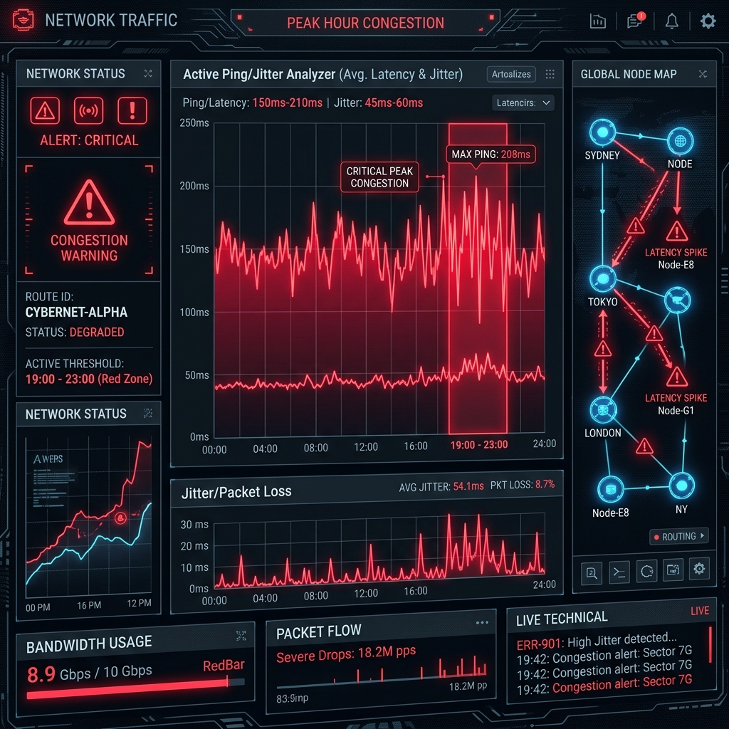 Why Your Ping Spikes Every Night: The ISP Congestion and Peering Audit