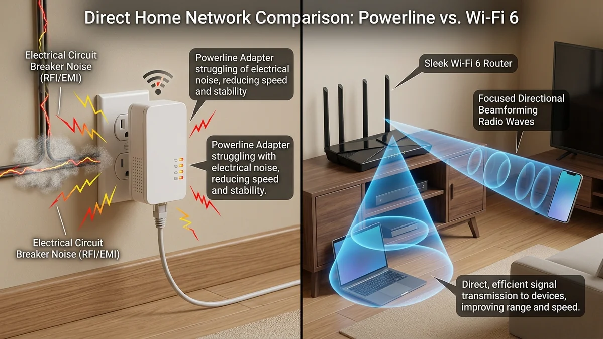 Powerline Ethernet Adapter vs Wi-Fi 6: The Real-World Latency & Speed Test