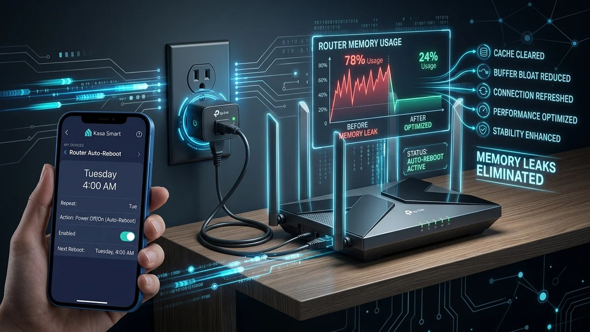 How to Auto-Reboot Your Router with a Smart Plug: Fix Freezes & RAM Memory Leaks