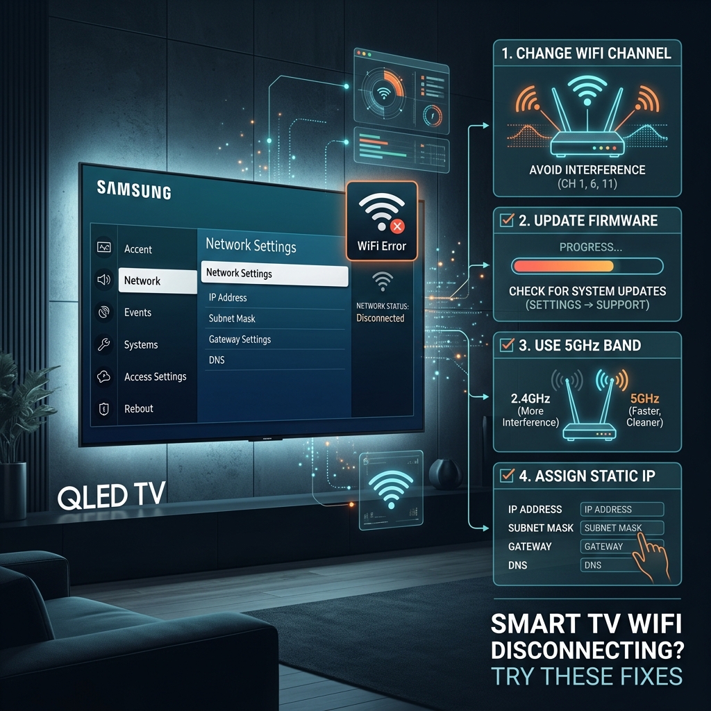 Fix Smart TV WiFi Disconnects: 4 Solutions
