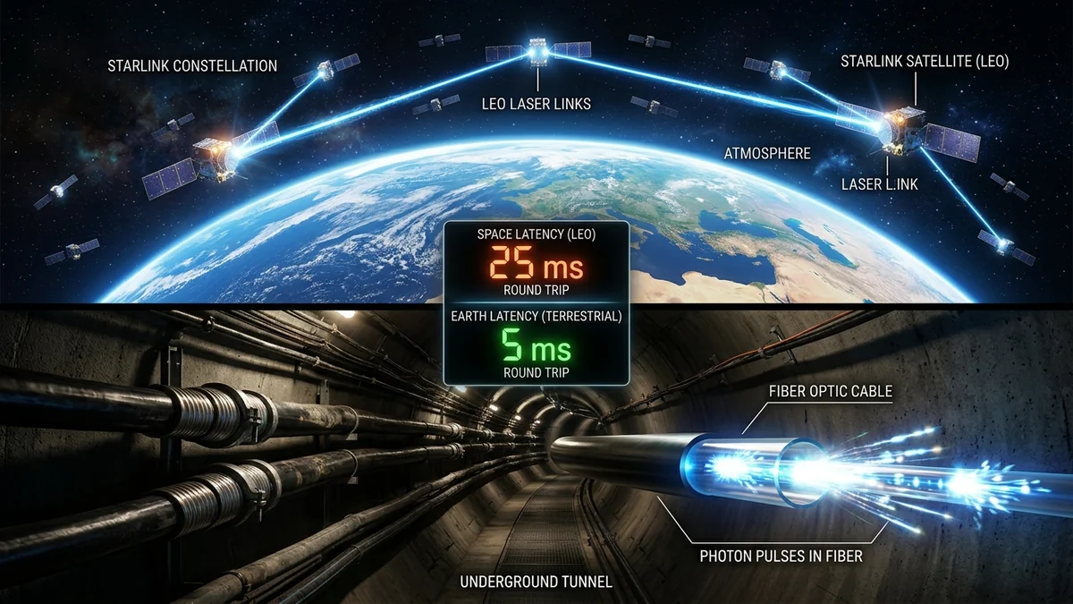 Starlink Latency vs Fiber Internet: The Physics of Orbital vs Glass Speeds