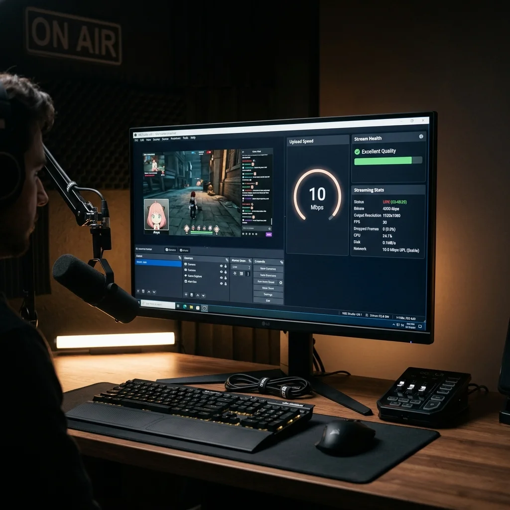 How to Stream Professionally With Only 10 Mbps Upload