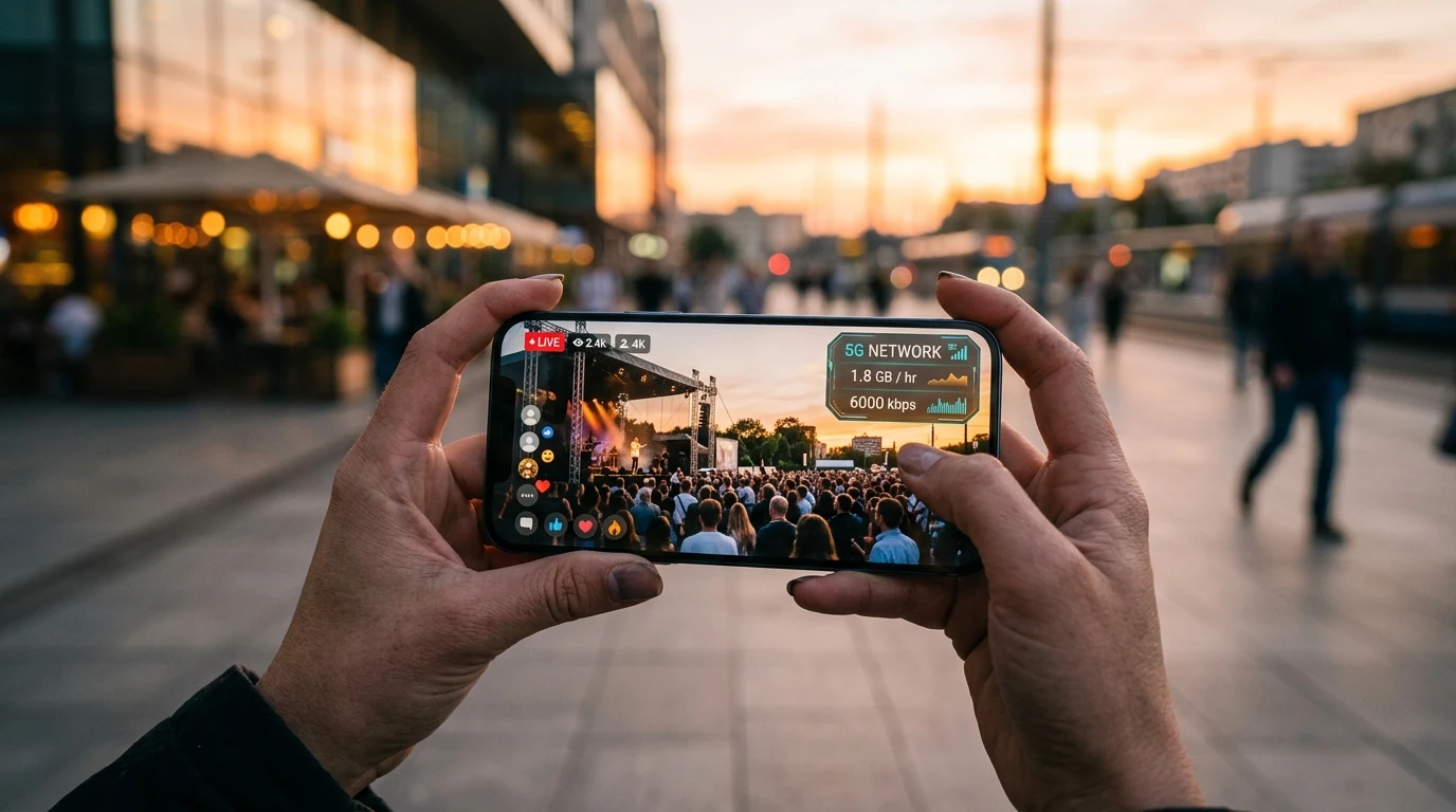 Live Stream & Video Data Usage Calculator: How Many GB Does a 1-Hour Broadcast Consume on 4G/5G?