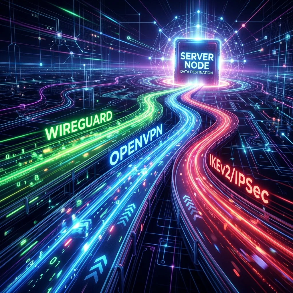 VPN Protocol Comparison 2026: WireGuard vs OpenVPN vs IKEv2 Speed Test