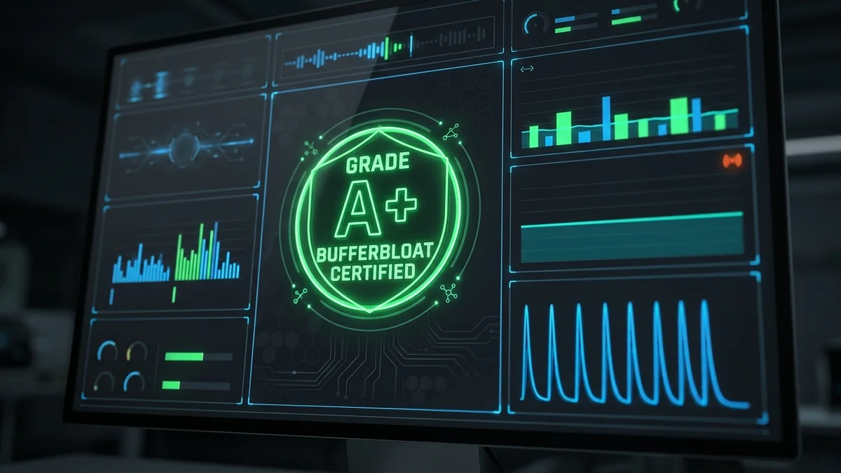 What Is a 'Good' Bufferbloat Score? A+ vs C Grade, Latency Under Load, and Real-World Impact
