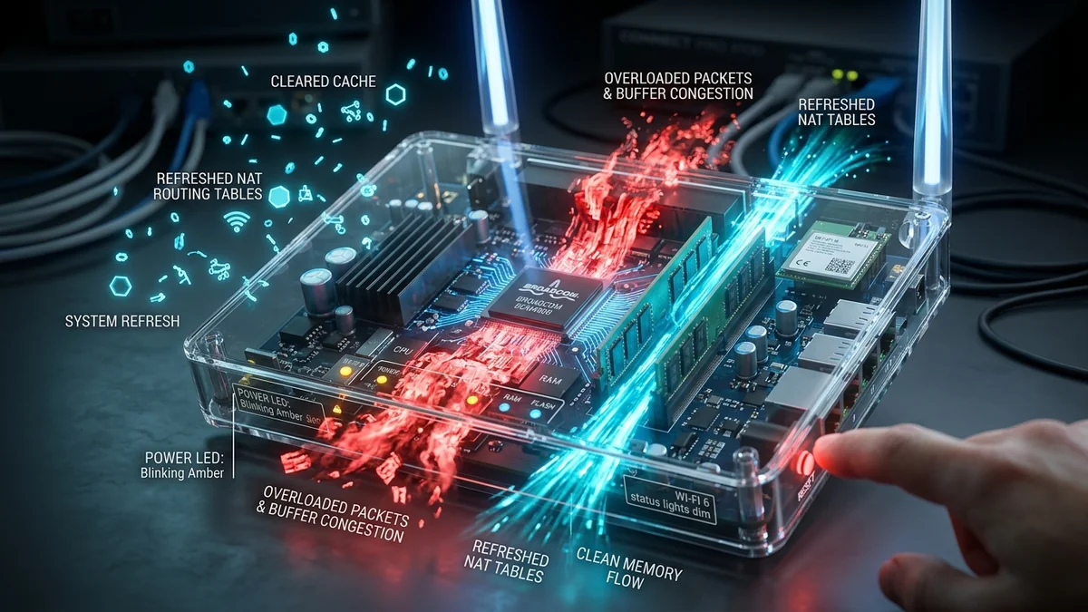 Why Does Restarting Your Router Actually Fix the Internet? (The Engineering Behind It)