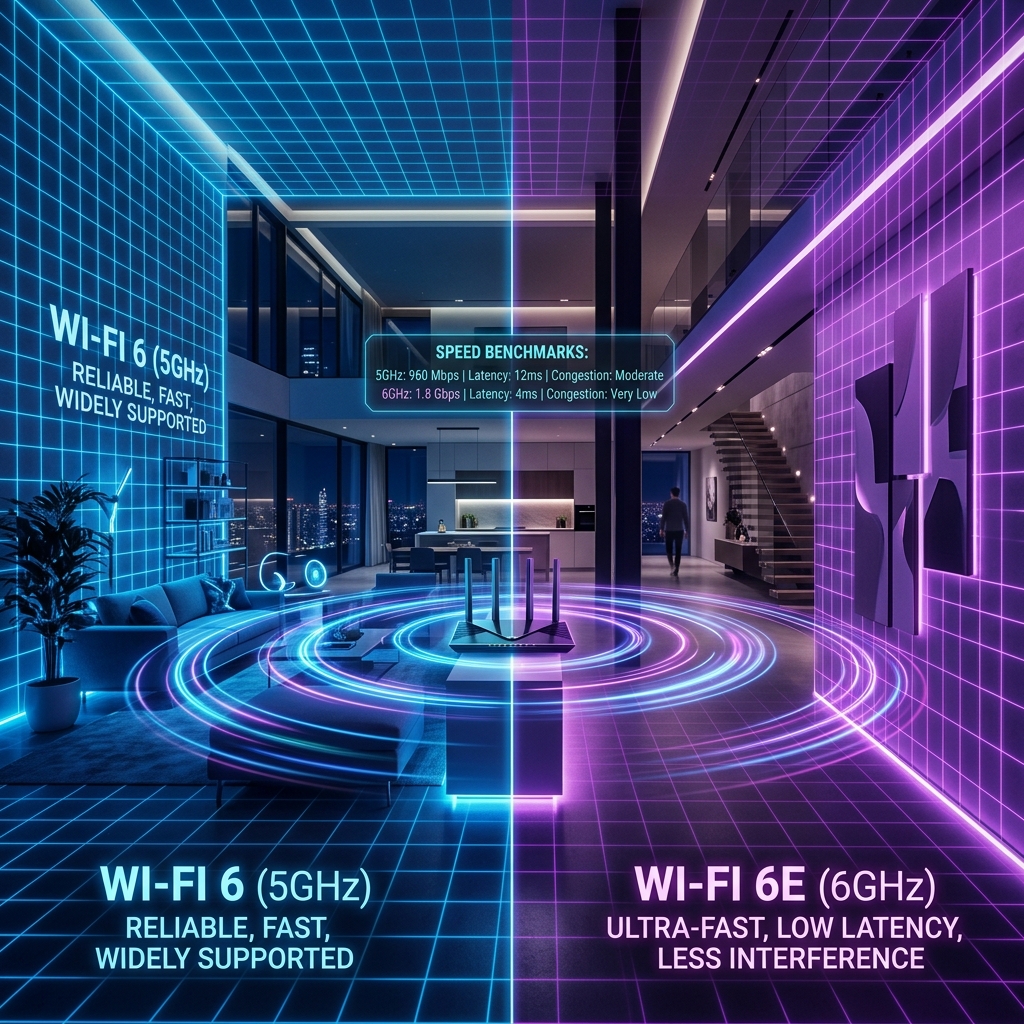 Wi-Fi 6 vs Wi-Fi 6E Speed Test: Do You Actually Need the 6GHz Band for Low-Latency Smart Homes?