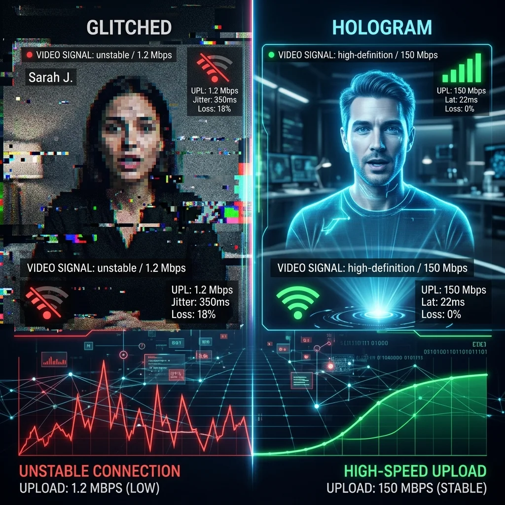 Why Your Zoom Calls Are Choppy Even With Fast Internet (The Upload Problem)