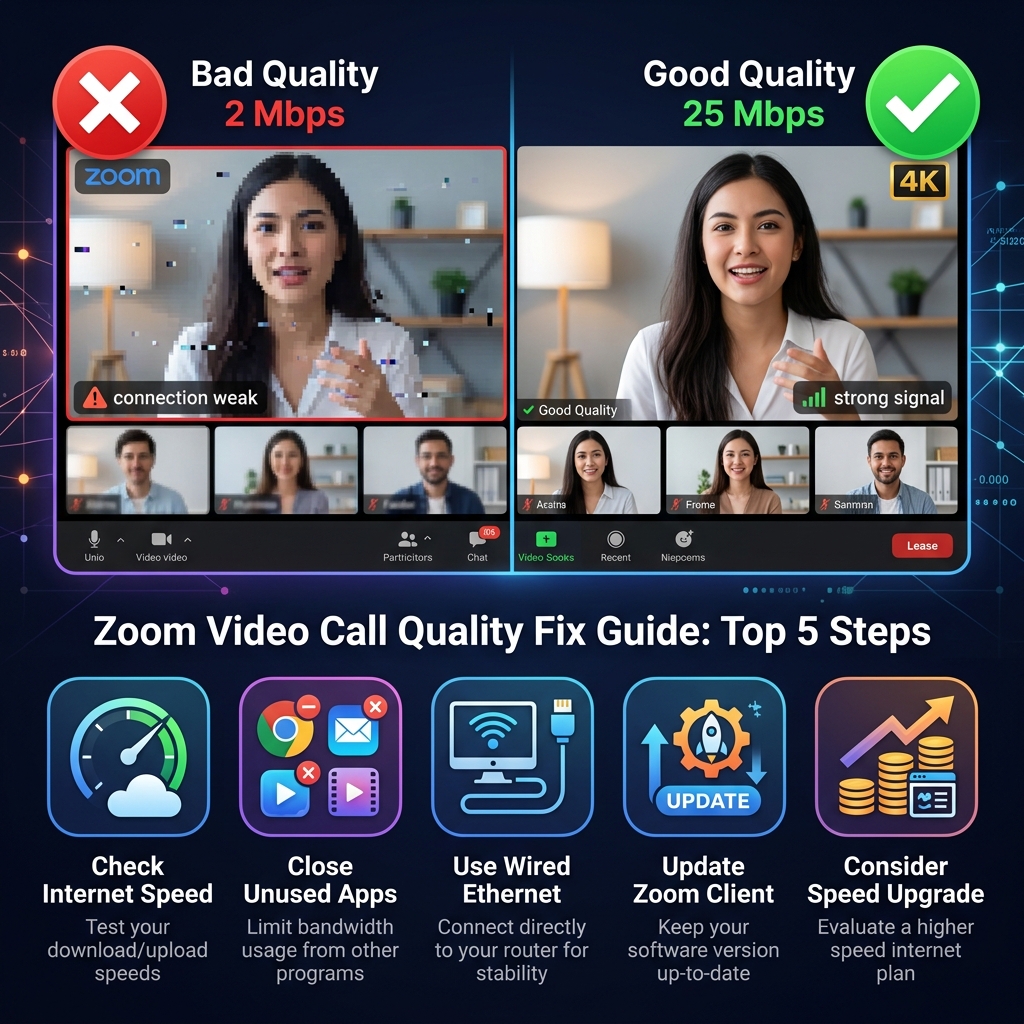 Why Zoom Calls Are Choppy on Fast Internet (Fix)