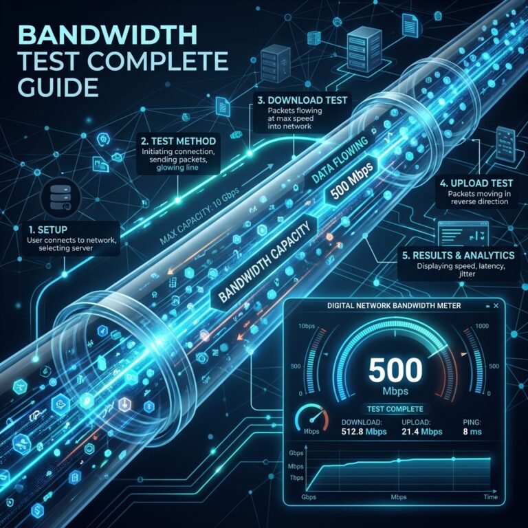 bandwidth test visualization