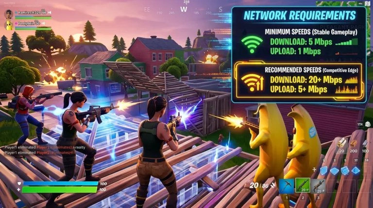 fortnite internet speed guide requirements