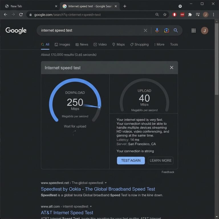 google internet speed test free