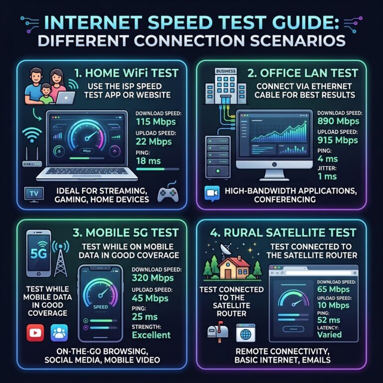 internet speed test connect scenarios