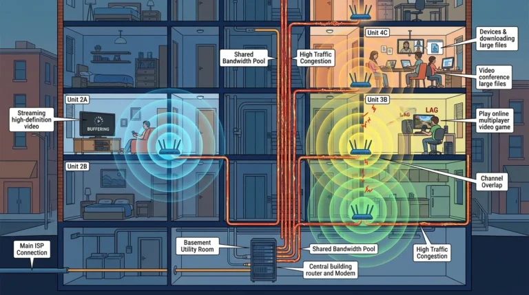 slow internet in apartment building