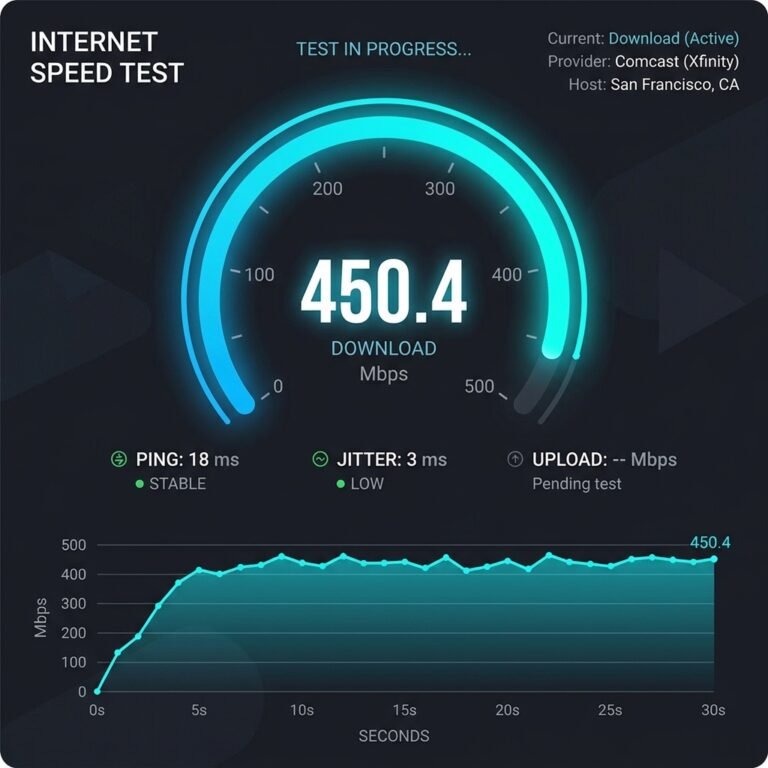 speed test online realtime