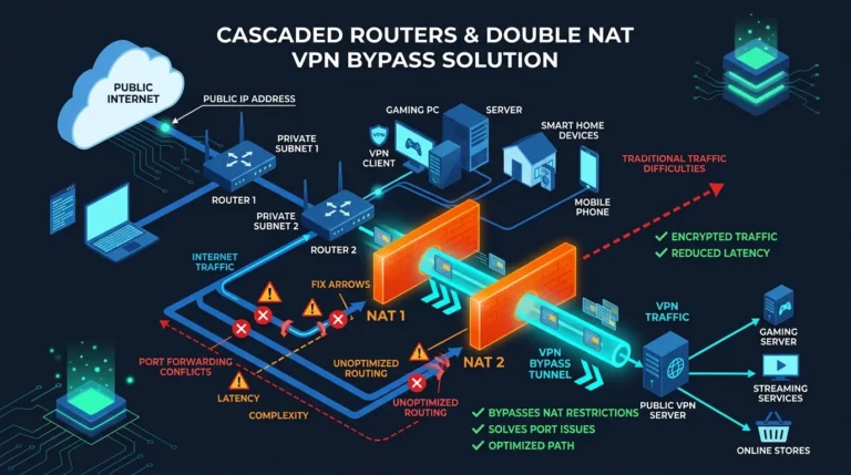 vpn double nat fix