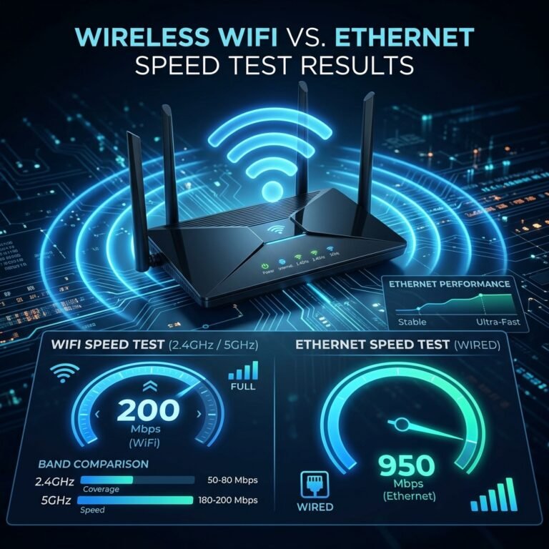 wireless speed test results